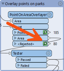 PointOnAreaOverlayer rejected features